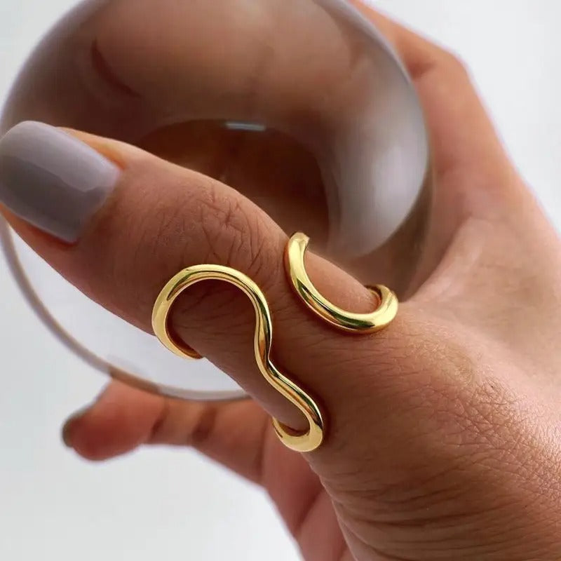 Catalina | Unique gold plated ring