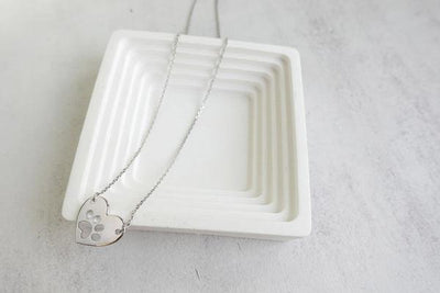 Pamela | NO A – Elegant silver heart necklace for stylish moments