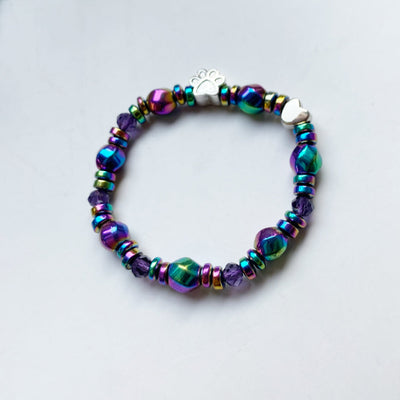 Katia | MAELA – Elegant magnetic bracelet with a charming paw pendant