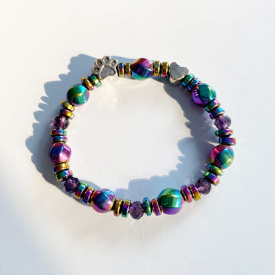 Katia | MAELA – Elegant magnetic bracelet with a charming paw pendant