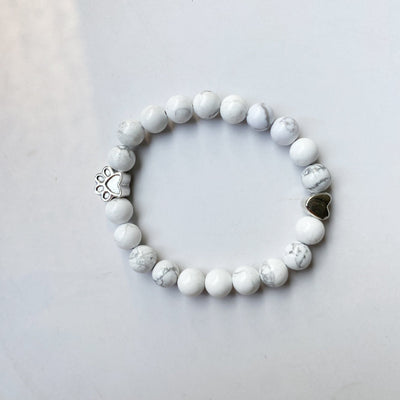 Tatiana | Bracelet with cute paws and heart charms for a unique look
