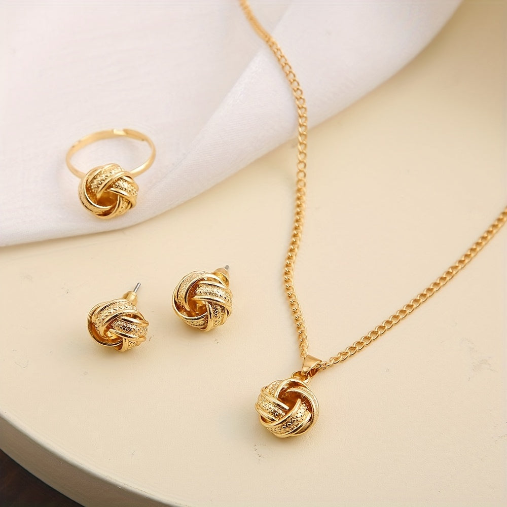 Belinda | Vintage Bohemian Knot Jewelry Set