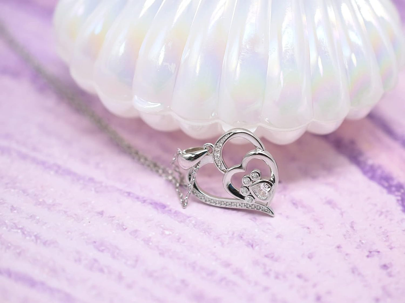 Nadia | & 925 sterling silver heart necklace