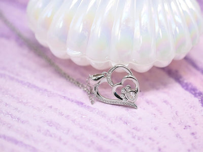 Nadia | & 925 sterling silver heart necklace