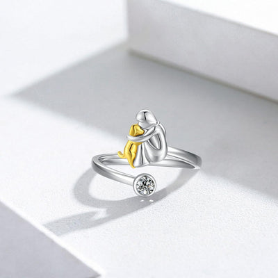 Monica | NA ELI – Elegant adjustable 925 silver dog ring
