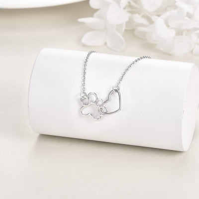 Fabiola | Necklace made of 925 sterling silver with an enchanting heart crystal pendant