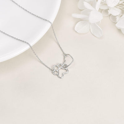 Fabiola | Necklace made of 925 sterling silver with an enchanting heart crystal pendant