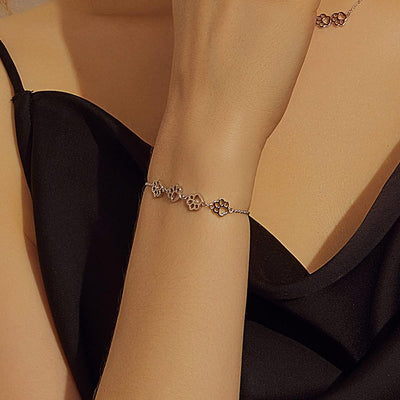 Lucía | MELIA – Elegant adjustable paw bracelet made of high-quality 925 sterling silver