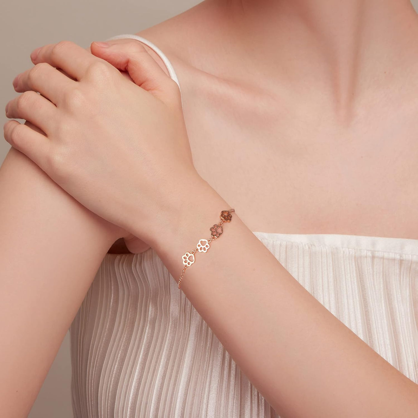 Lucía | MELIA – Elegant adjustable paw bracelet made of high-quality 925 sterling silver