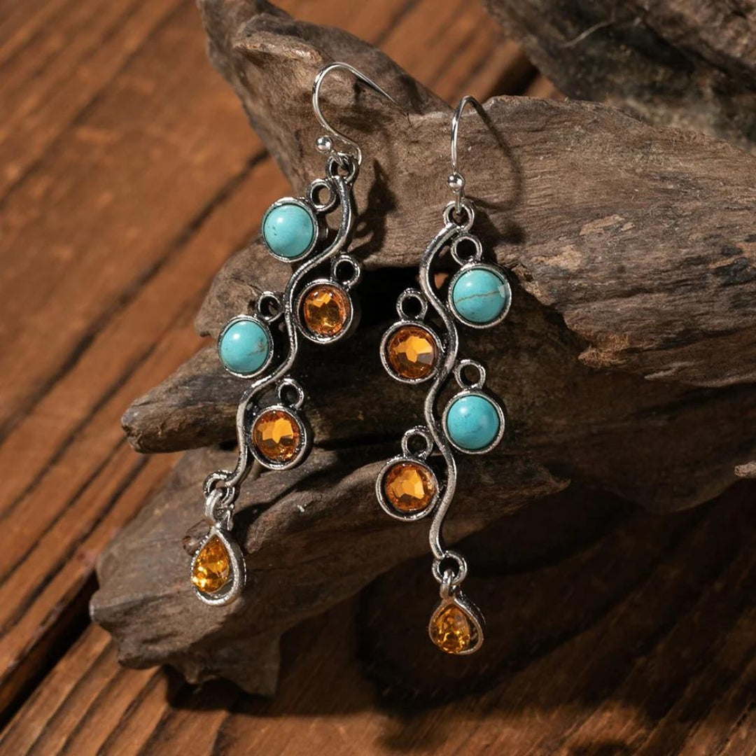 Carla | Charming Opal Silver Earrings
