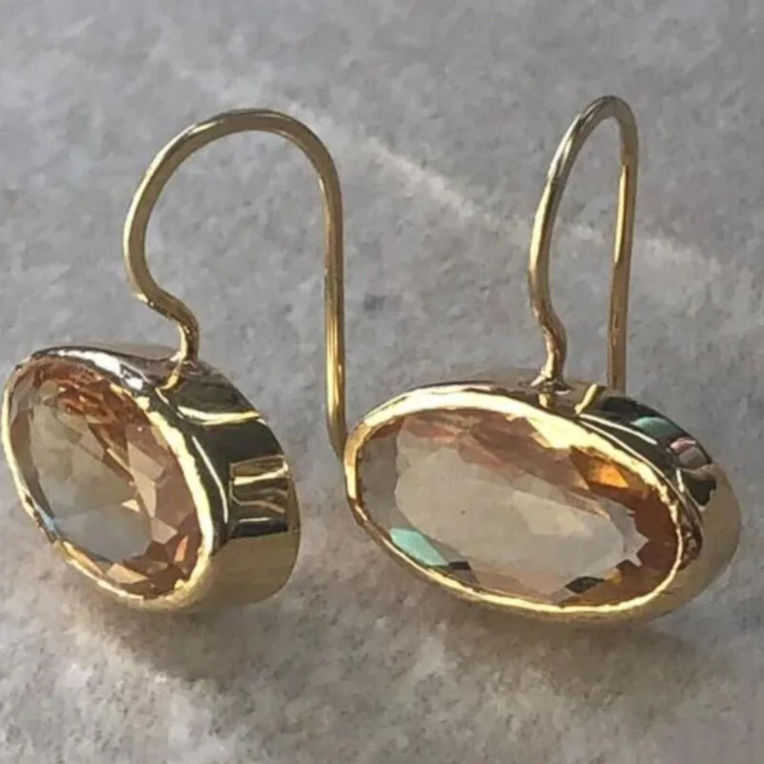 asmina | Sparkling crystal inlaid earrings