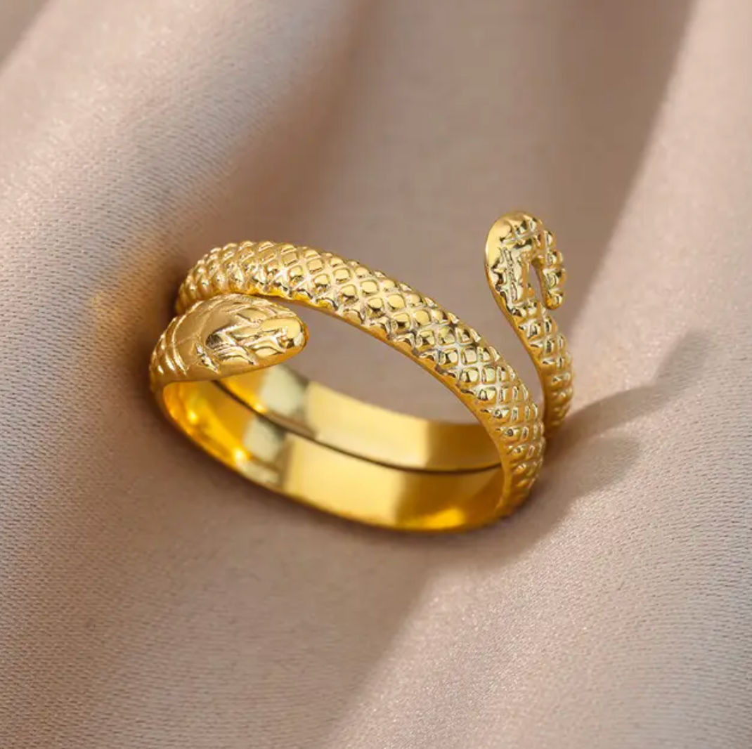 Pink | Elegant snake ring