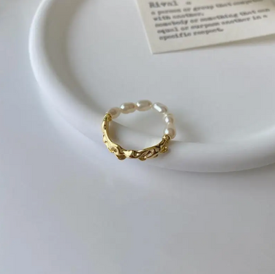 Hana | Elegant ring with beautiful Caspian Sea pearls
