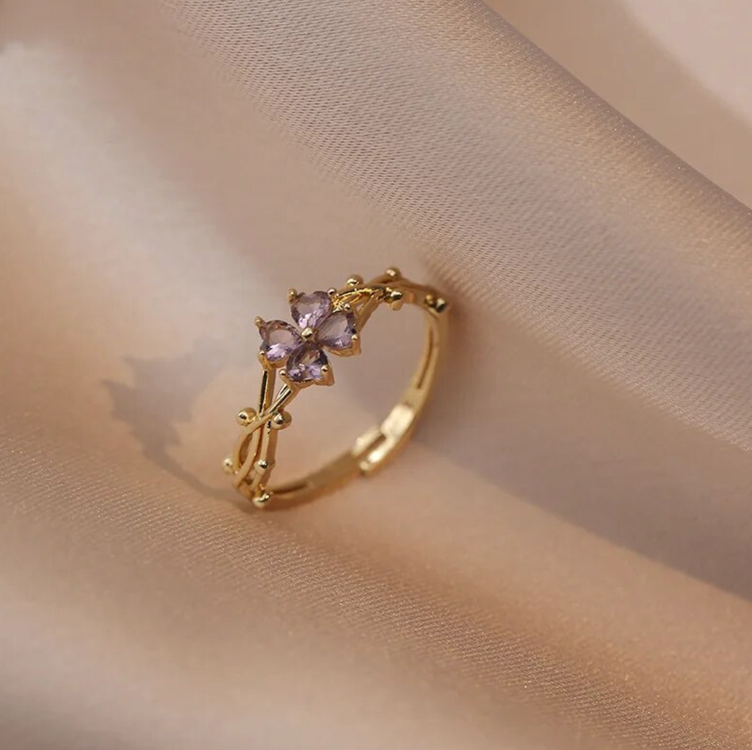 Peace | Zirconia, gold plated