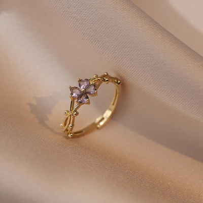 Peace | Zirconia, gold plated