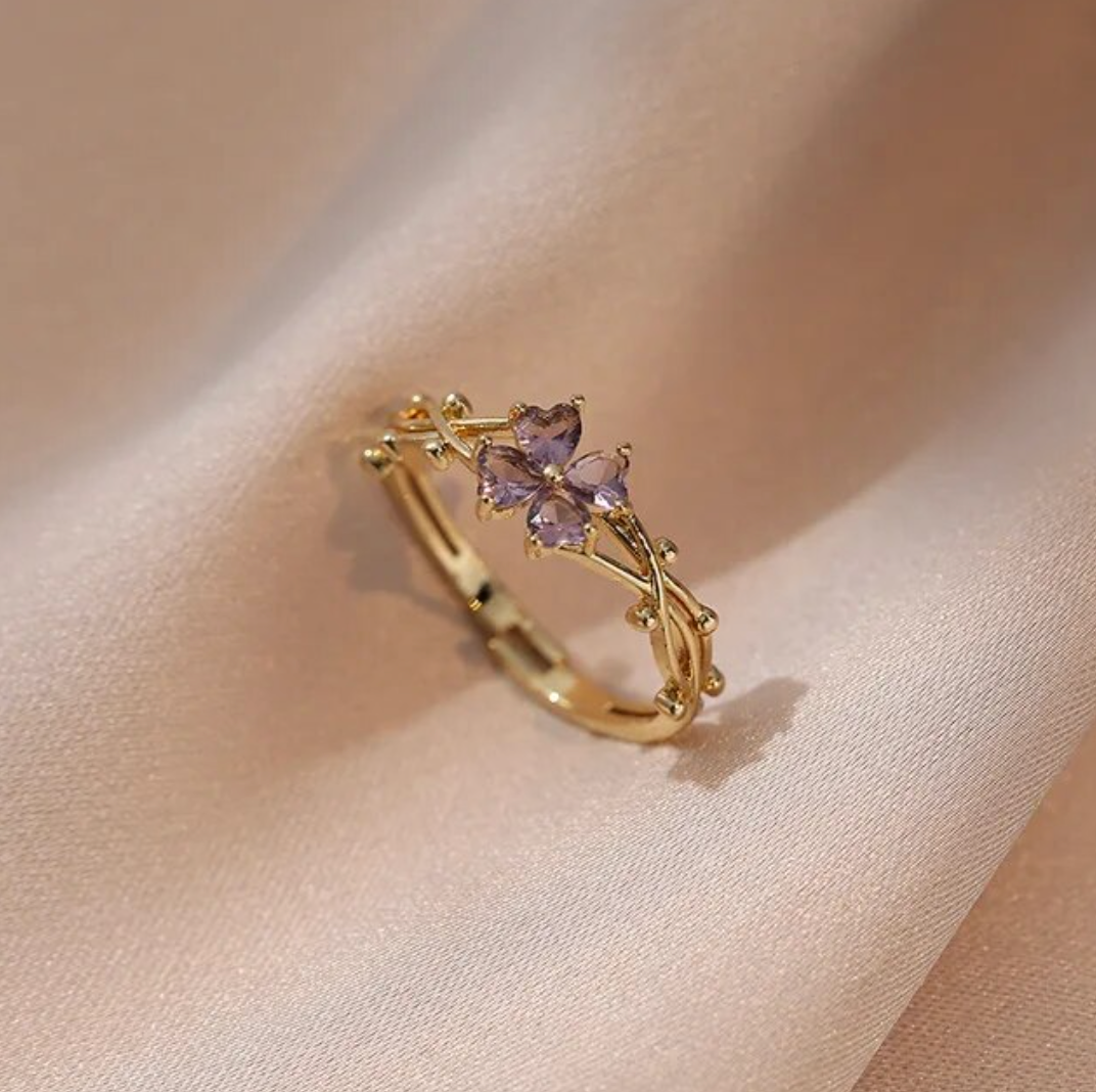 Peace | Zirconia, gold plated