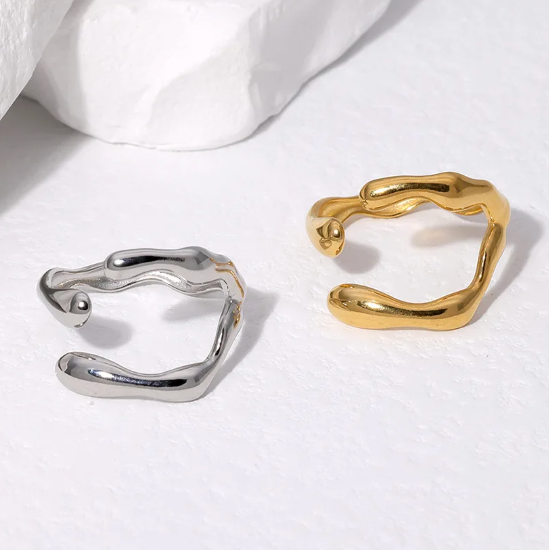 Rebeca | Unique irregular Bohemian-style ring made of high-quality 925 sterling silver