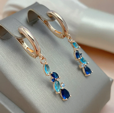 Diana | Blue Design Earrings