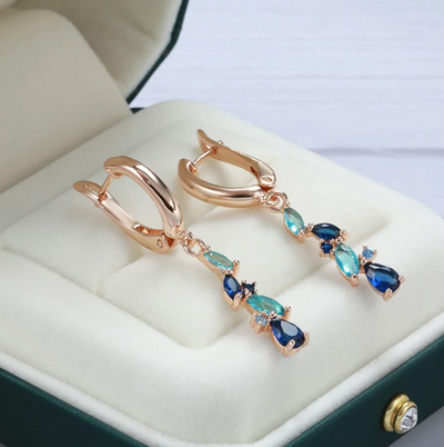 Diana | Blue Design Earrings