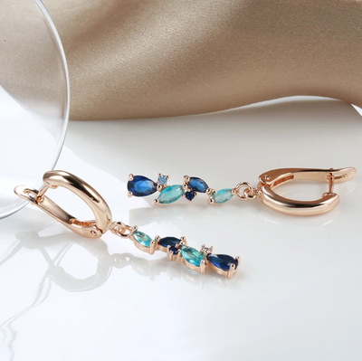 Diana | Blue Design Earrings