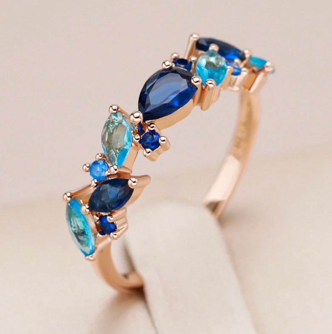 Diana | Blue Design Earrings