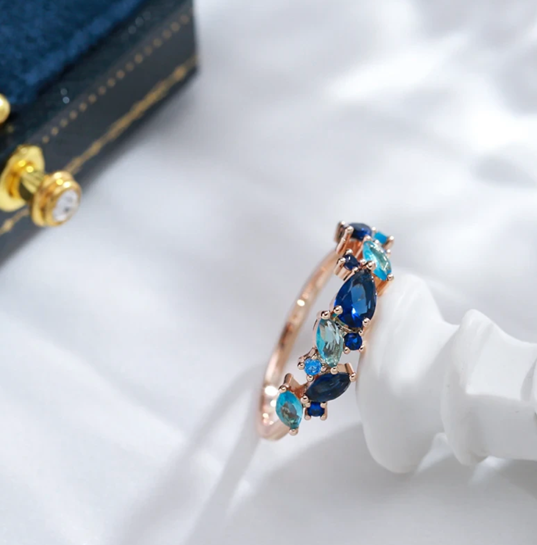 Diana | Blue Design Earrings