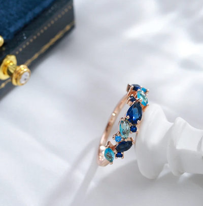 Diana | Blue Design Earrings