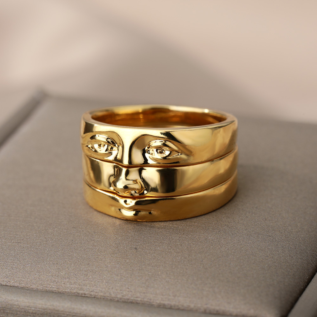 Zulema | Elegant trio of stackable adjustable rings