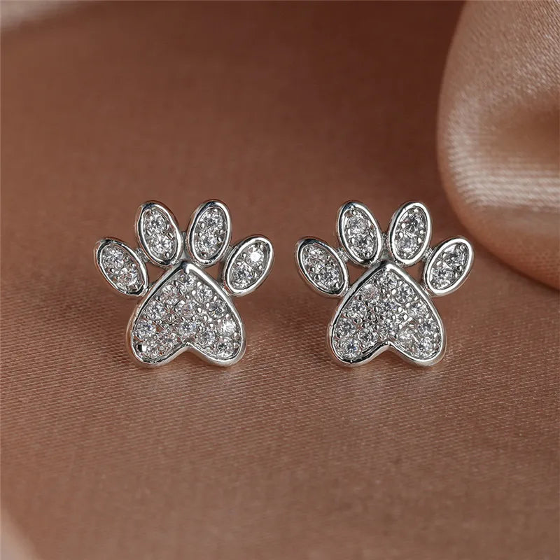 Diana | Stud earrings with sparkling white cubic zirconia
