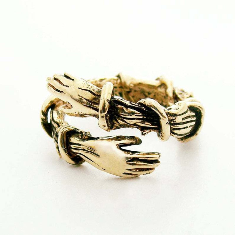 Monica | Charming 925 silver "Hug" ring