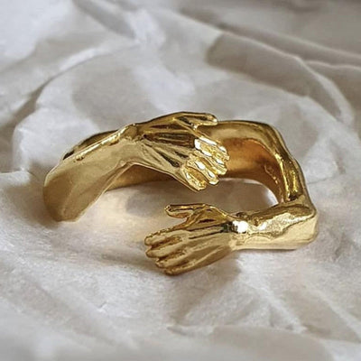 Monica | Charming 925 silver "Hug" ring