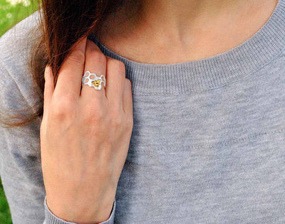 Carina | Gold-plated ring by – MAEL