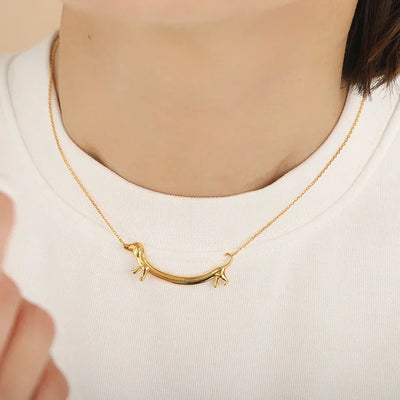 Gloria | Necklace in a stylish gold look