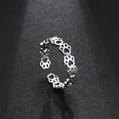 Zule ka | Paw Tattoo Ring:
