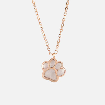 Laura | MALIA – Elegant necklace with a cute paw pendant made of high-quality sterling silver