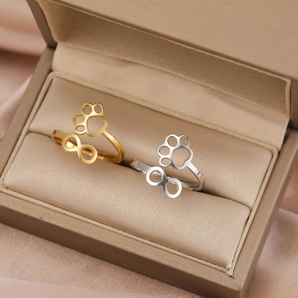 Teresa | Stainless Steel Paw Ring