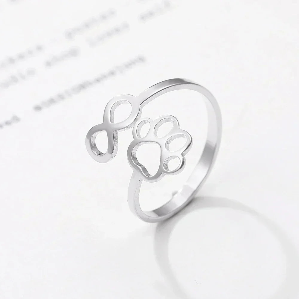 Teresa | Paw ring made of high-quality stainless steel
