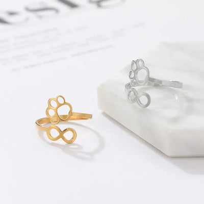 Teresa | Stainless Steel Paw Ring