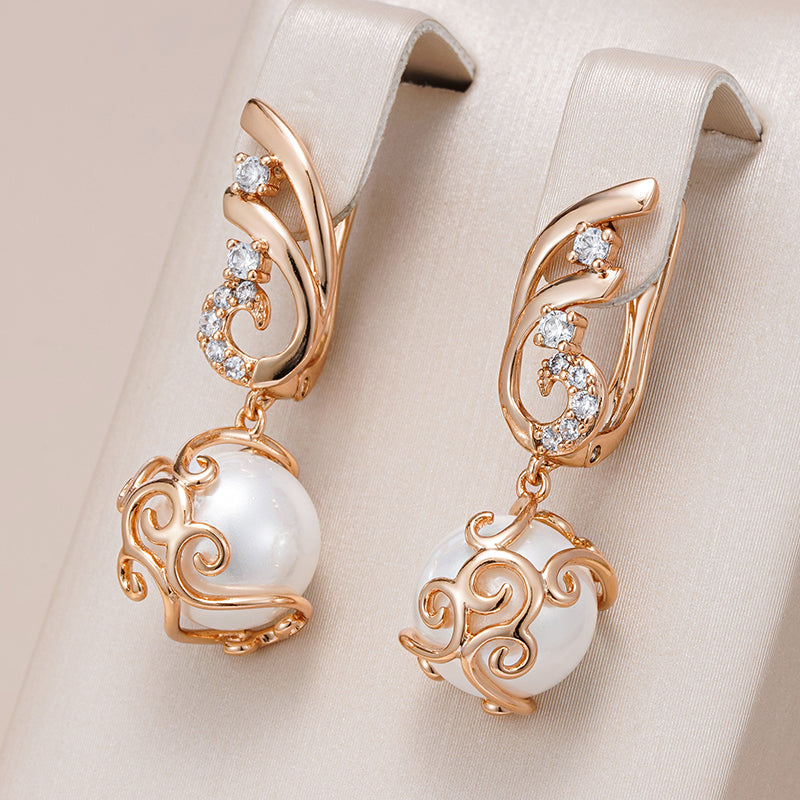 Krystel | Elegant earrings made of precious freshwater pearls