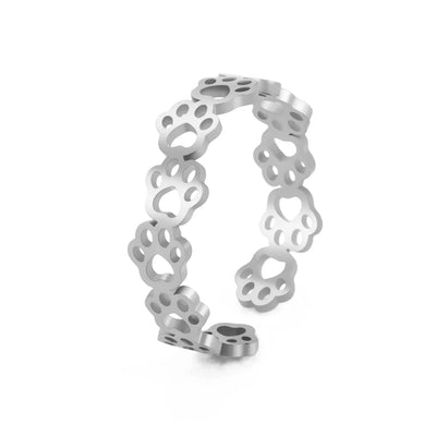 Zule ka | Paw Tattoo Ring: