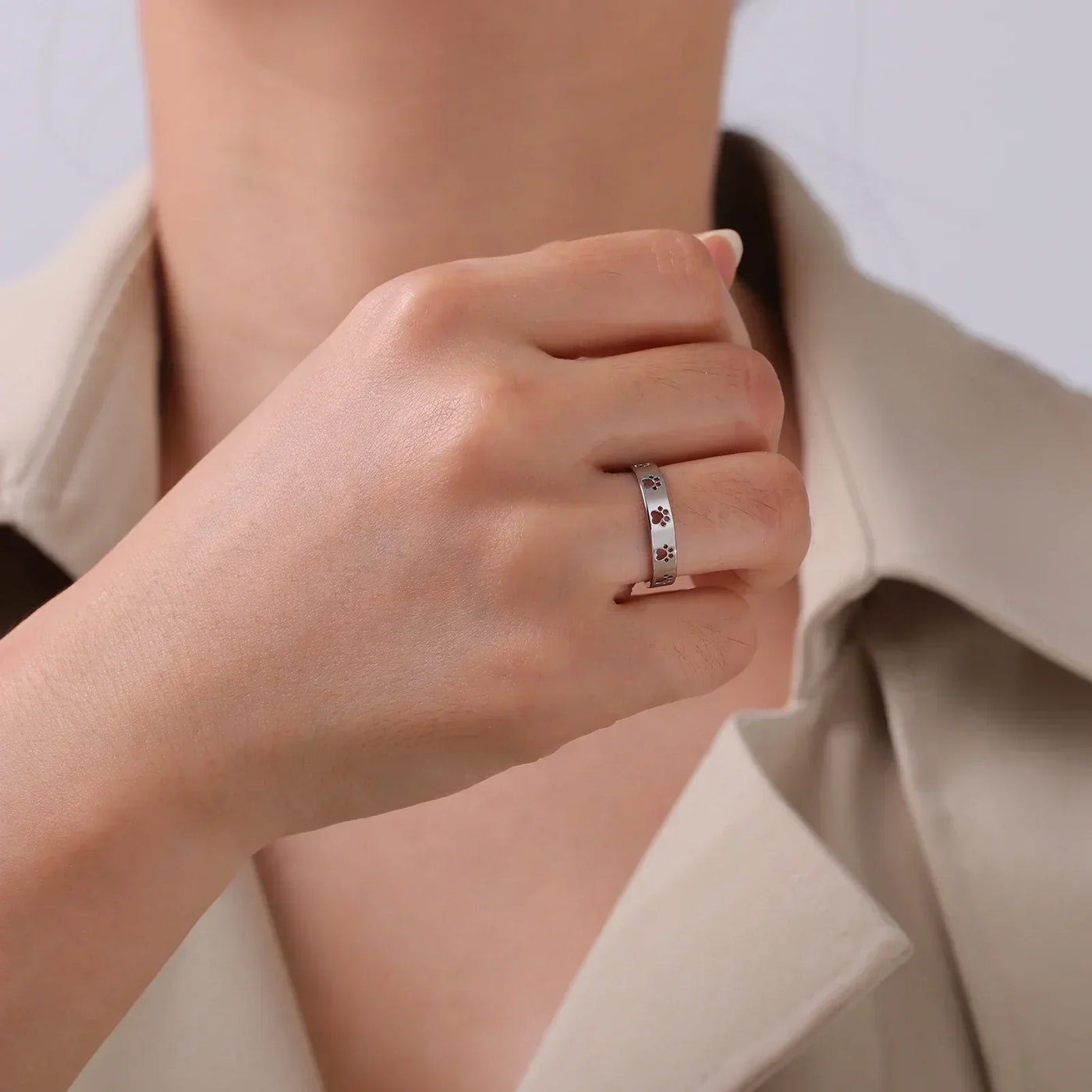 María Fernanda | Shiny gold-effect stainless steel ring