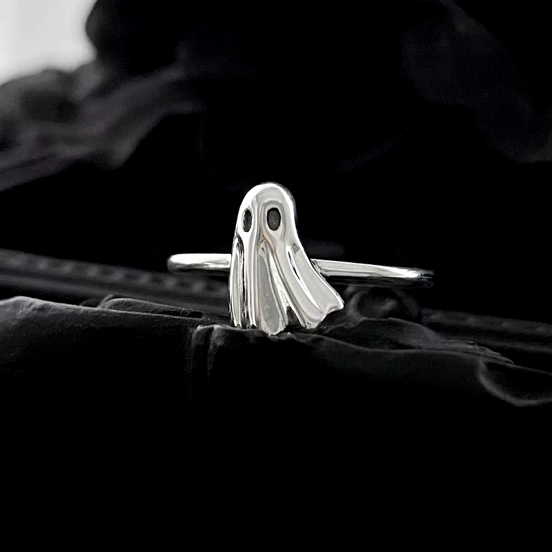 Natividad | Elegant hypoallergenic ghost ring made of 925 sterling silver plated steel