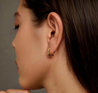 Ivonne | Hoop earrings made of high-quality sterling silver