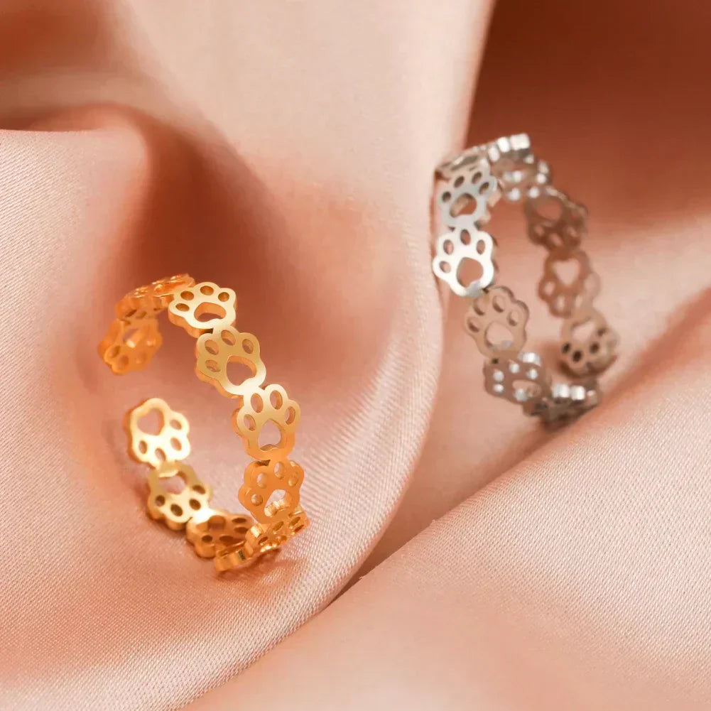 Zuleyka | Paw Tattoo Ring – Stylish jewelry for animal lovers