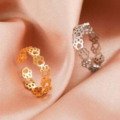 Zuleyka | Paw Tattoo Ring – Stylish jewelry for animal lovers
