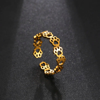 Zule ka | Paw Tattoo Ring: