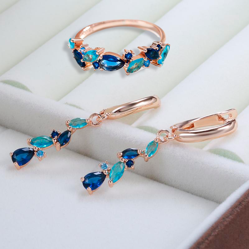 Diana | Blue Design Earrings