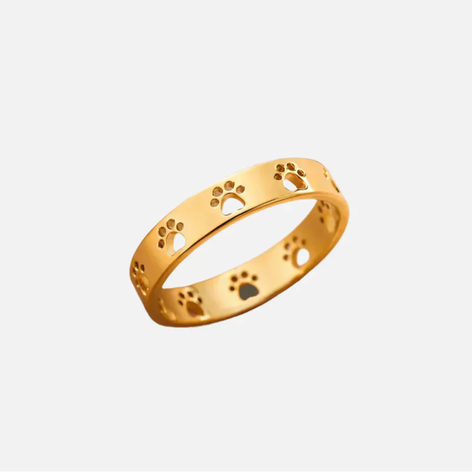 María Fernanda | Shiny gold-effect stainless steel ring