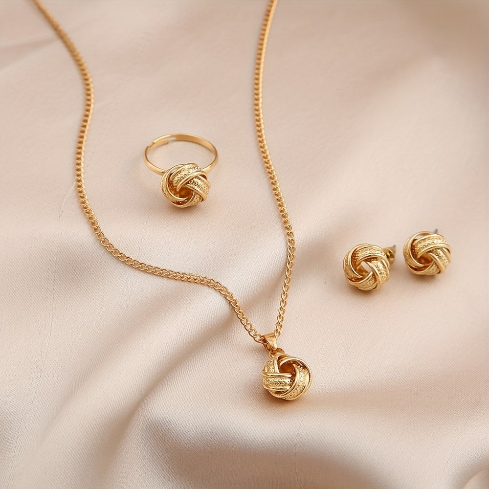 Belinda | Vintage Bohemian Knot Jewelry Set