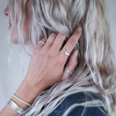 Amanda | Elegant adjustable ring made of high-quality 925 sterling silver